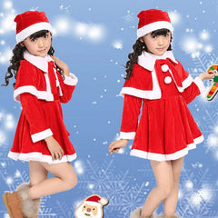 Christmas Santa Claus Suit 0-12Year Kid Christmas Party Costume Suit Baby Boy/Girl 3PCS Kids New Year Children's Clothing Set